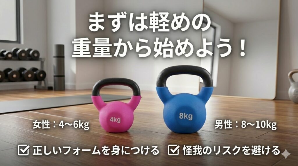 ケトルベル初心者…定期的な運動をしていない人