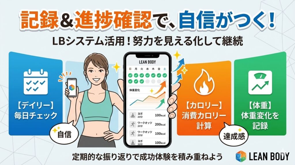 目標を記録し、進捗を確認する