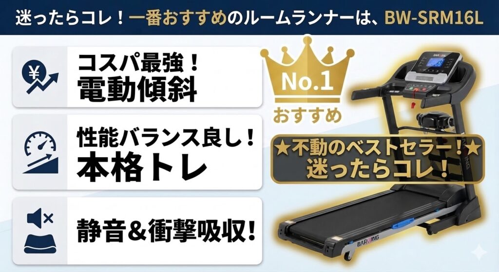 一番おすすめのモデルは、BW-SRM16L