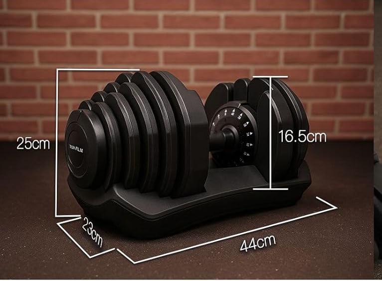 トップフィルム可変式ダンベルの大きさ