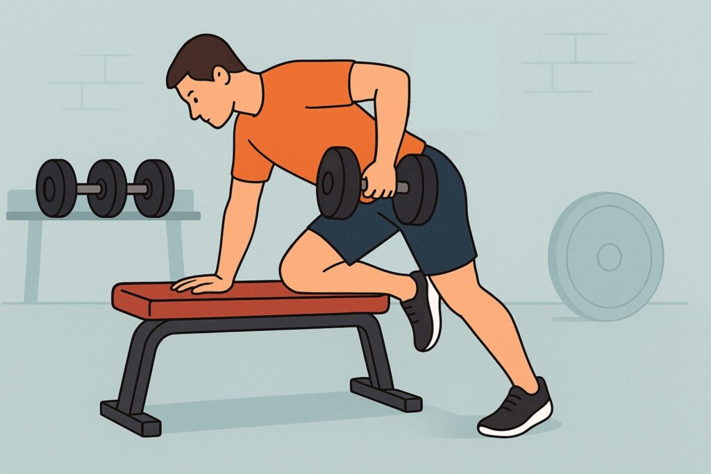 ダンベルローイング