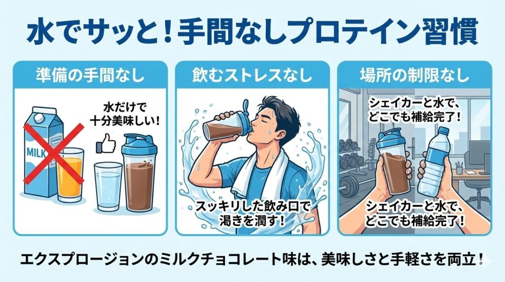 水でサッと済ませたい人