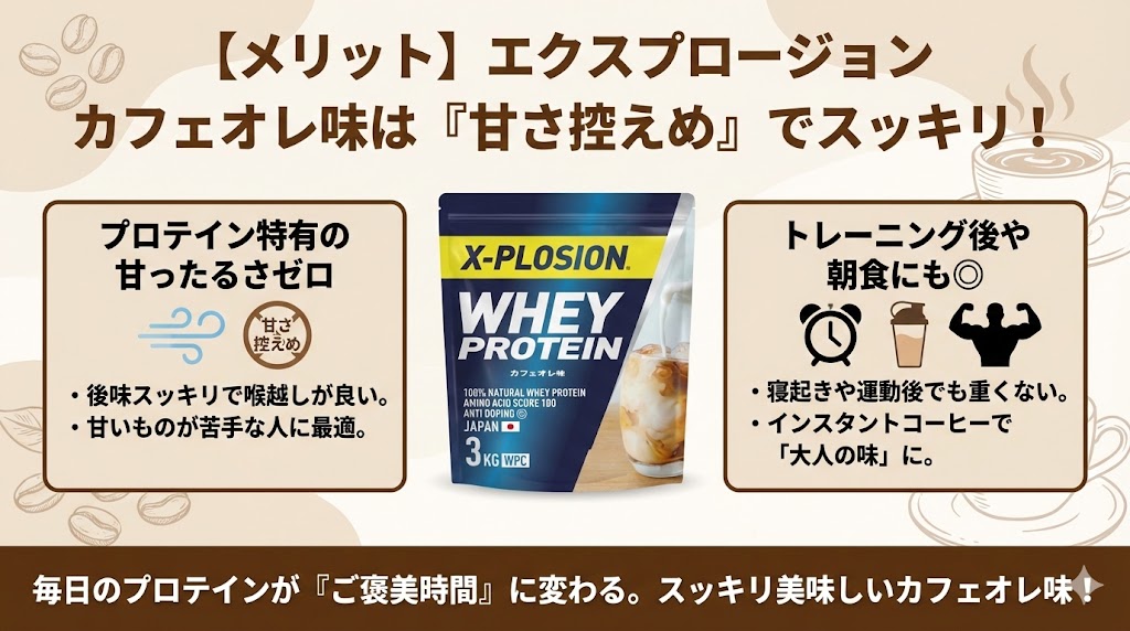 甘さ控えめでスッキリ