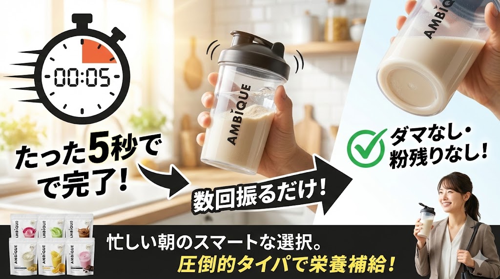 忙しい朝や運動後、手早く作りたい人