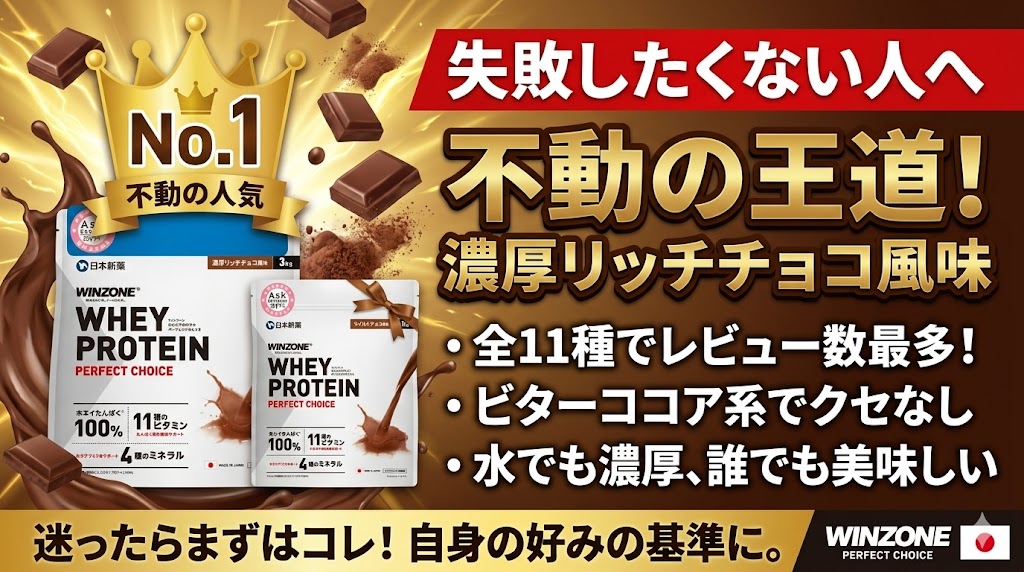 人気のある失敗のない味を選びたい人【濃厚リッチチョコ風味】