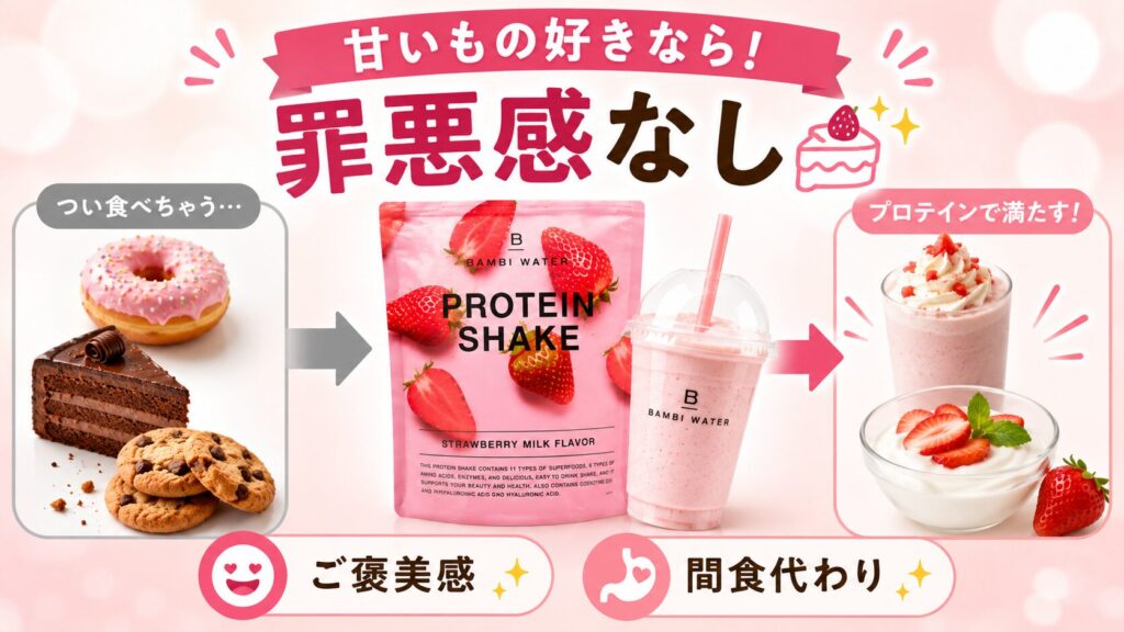 スイーツ感覚で間食の欲求を満たしたい人