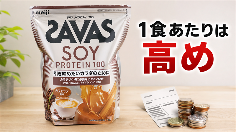 1食あたりの価格は高めで、定価だとコスパは悪い