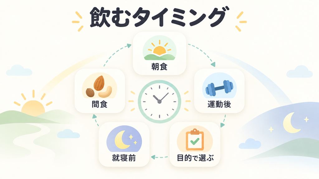 ダイエット目的の場合、いつ飲むのが一番効果的？
