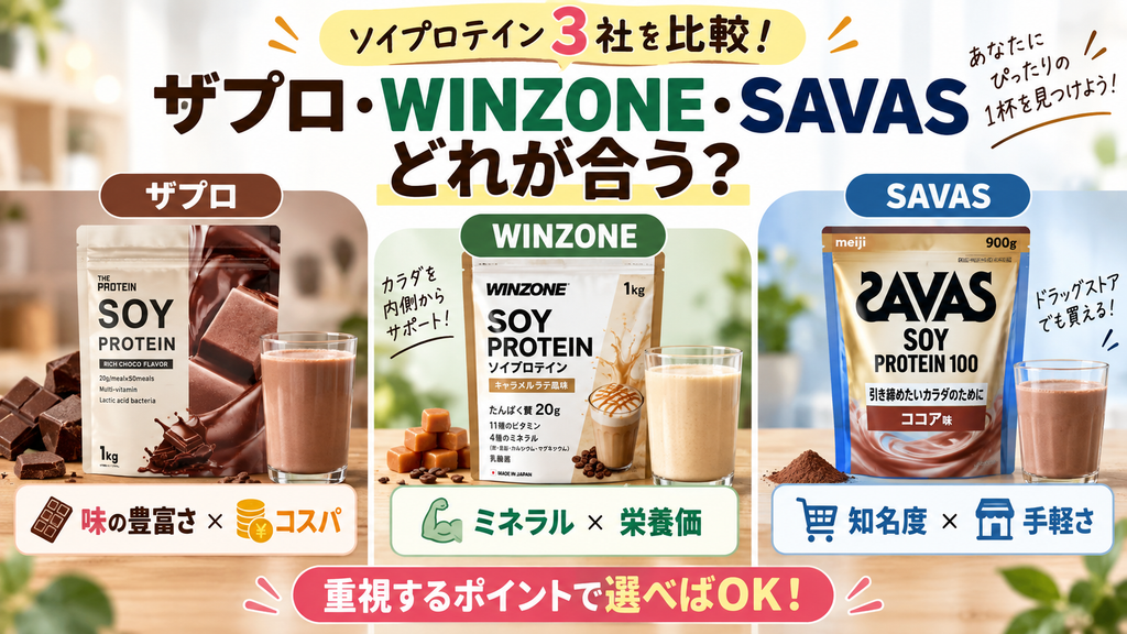 ザプロソイプロテインとほかのソイプロテインとの違いは？